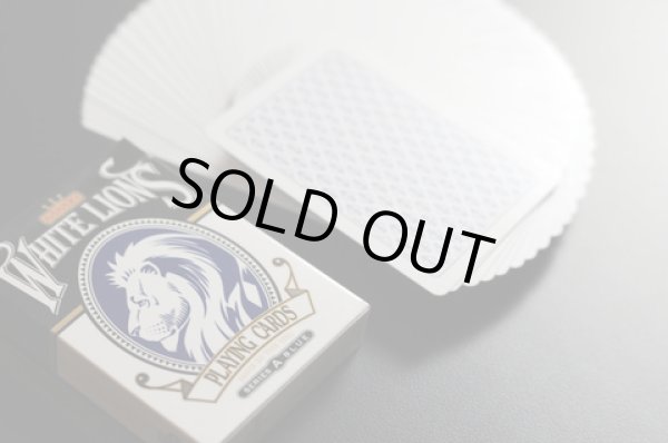 画像1: White Lions Series A Playing Cards Blue (1)