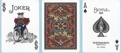 画像1: Bicycle GOLD Dragon Back playing cards