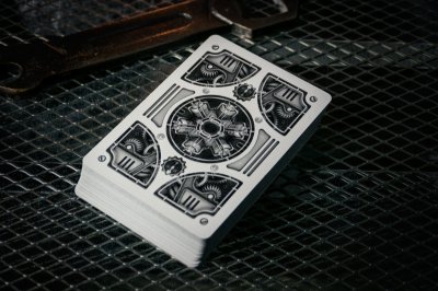 画像3: Silver Steampunk Playing Cards