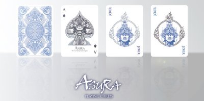 画像1: Bicycle Asura Deck Metallic blue