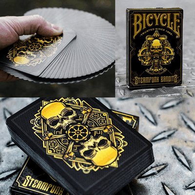 画像2: Bicycle Steampunk Bandit Deck (Black)