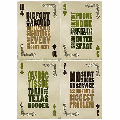 画像1: Bicycle Bigfoot Playing Card