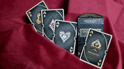 画像1: ORNATE Obsidian Shadow Playing Cards