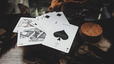 画像2: Limited Edition Plume Knife Playing Card (White)