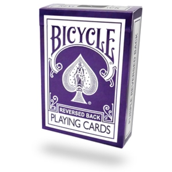 画像1: Reversed Back Bicycle Deck Purple (1)