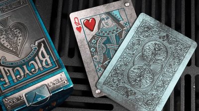 画像2: Bicycle Metal Rider Back Playing Cards (Blue)