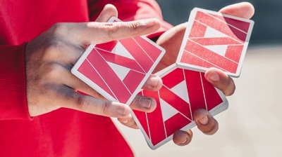 画像1: Limited Edition Mako Red Playing Cards