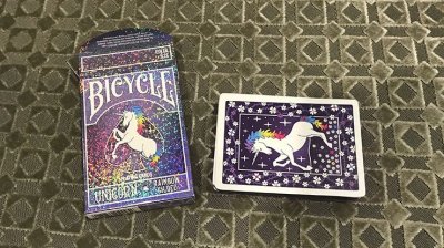 画像1: Bicycle Rainbow Gilded Unicorn Playing Cards