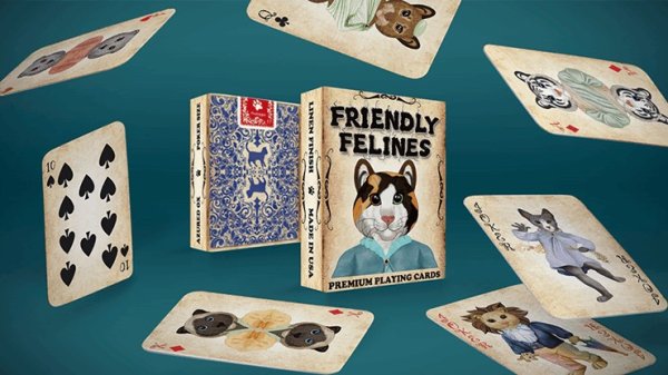 画像1: Friendly Feline Playing Cards (1)