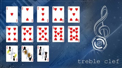 画像1: Treble Clef Playing Cards