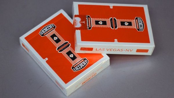 画像1: Gemini Casino Orange Playing Cards (1)