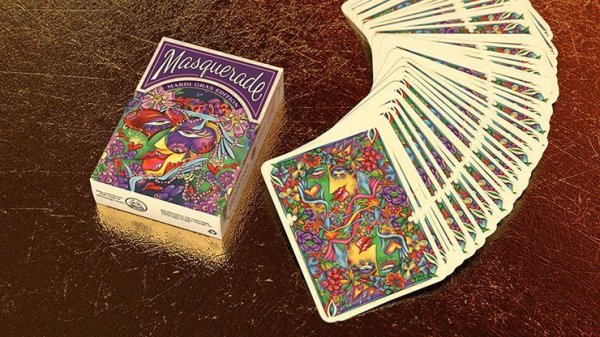 画像1: Masquerade Mardi Gras Edition Playing Cards by Denyse Klette  (1)