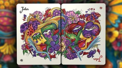 画像1: Masquerade Mardi Gras Edition Playing Cards by Denyse Klette 