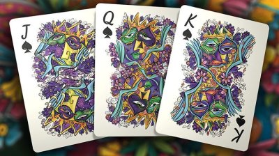 画像2: Masquerade Mardi Gras Edition Playing Cards by Denyse Klette 