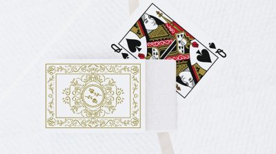 画像1: Black Roses White Gold Playing Cards Limited Edition