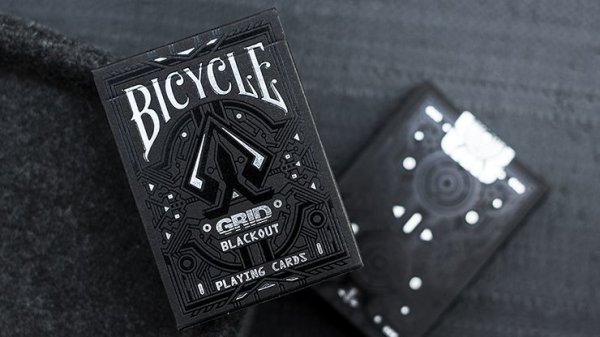 画像1: Limited Edition Bicycle Grid Blackout Playing Cards (1)