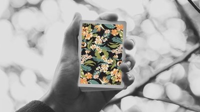 画像1: Limited Edition Black Flora Playing Cards