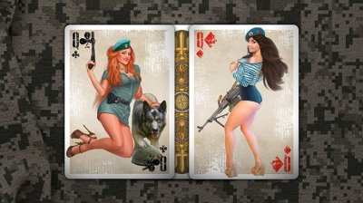 画像2: Military Pin Up Playing Cards