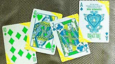 画像3: Tally Ho Fan Back Summer Playing Cards