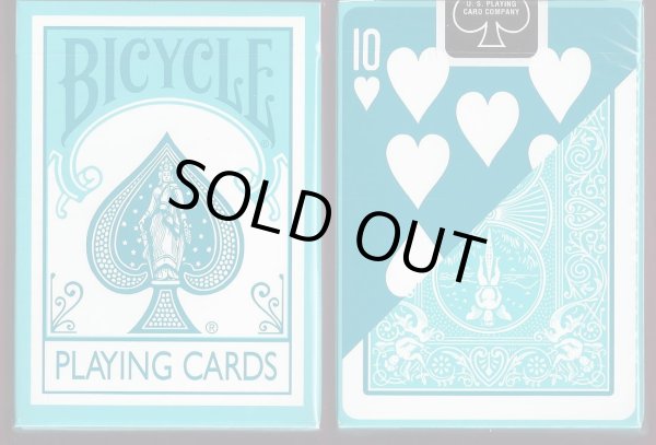 画像1: Bicycle Fashion aqua reverse-face playing cards (1)