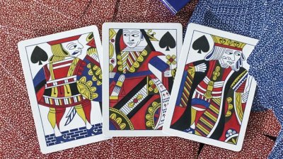 画像2: Limited Late 19th Century Square Faro (Red) Playing Cards