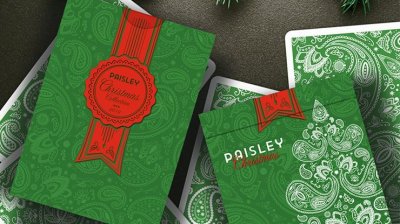 画像1: Paisley Metallic Green  Playing Cards