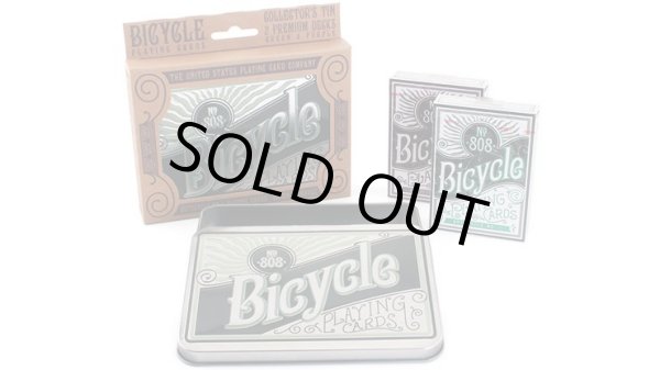 画像1: Bicycle Retro Tin Playing Cards(2デックセット） (1)