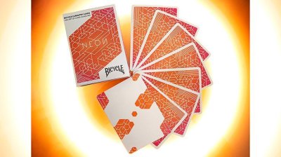 画像3: Orange Bump Neon Playing Cards