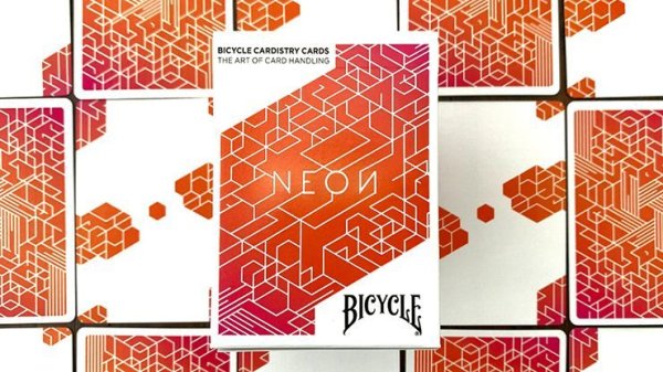 画像1: Orange Bump Neon Playing Cards (1)