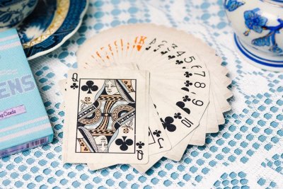 画像2: Blue Kittens Playing Cards