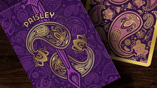 画像1: Collector's Paisley Royals Purple (Numbered Seals) Playing Cards (1)