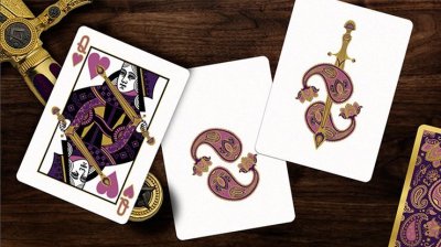 画像1: Collector's Paisley Royals Purple (Numbered Seals) Playing Cards