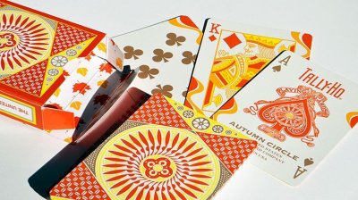 画像1: Tally-Ho Autumn Circle Back Playing Cards