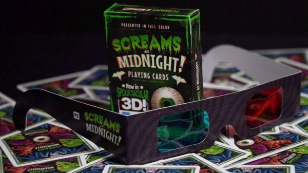 画像1: Screams at Midnight Playing Cards (3D-Glasses INCLUDED) (1)