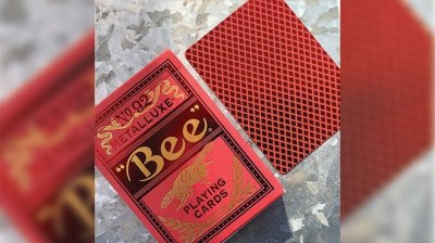 画像2: Bee Red MetalLuxe Playing Cards