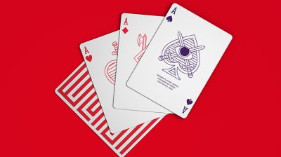 画像1: Red Enigma Playing Cards