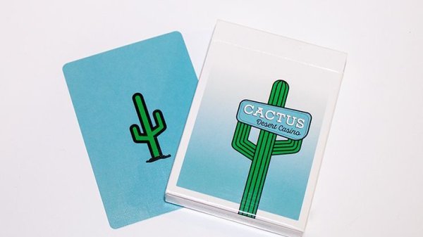 画像1: Cactus (Dusty Blue) Playing Cards (1)