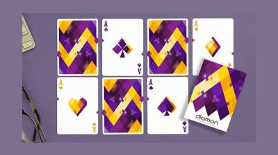 画像3: Diamon Playing Cards N° 14 Purple Star Playing Cards