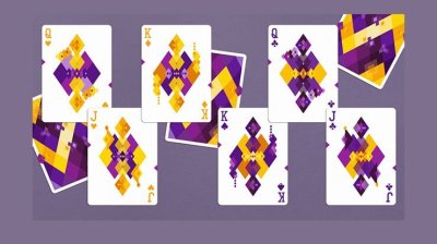 画像1: Diamon Playing Cards N° 14 Purple Star Playing Cards