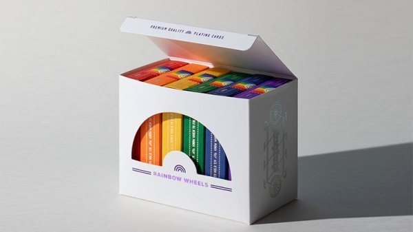 画像1: DKNG Rainbow Wheels (6 Seater Box Set) Playing Cards by Art of Play (1)