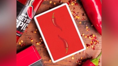 画像1: Gettin' Spicy Chili Pepper Playing Cards by OPC