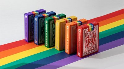 画像1: DKNG Rainbow Wheels (6 Seater Box Set) Playing Cards by Art of Play