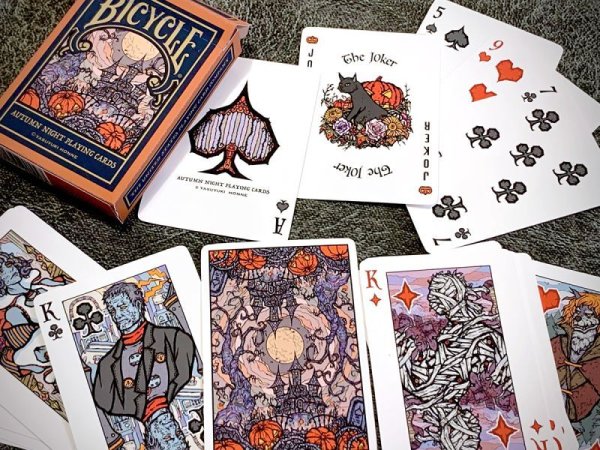 画像1: Bicycle Autumn Night Playing Cards (1)