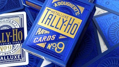 画像2: Tally Ho Blue (Circle) MetalLuxe Playing Cards