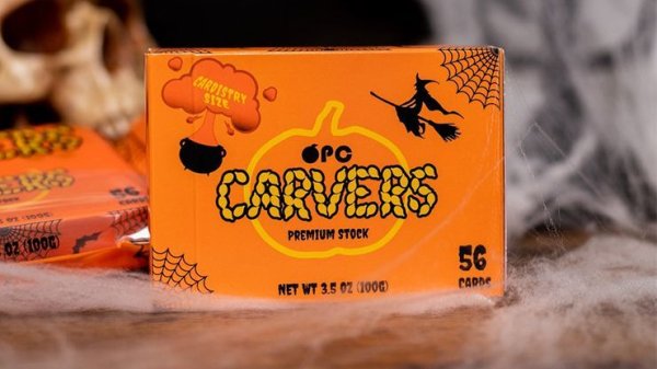 画像1: Carvers V2 Pumpkin Playing Cards (1)