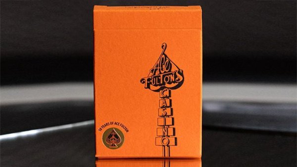 画像1: ACE FULTON'S 10 YEAR ANNIVERSARY SUNSET ORANGE PLAYING CARDS (1)