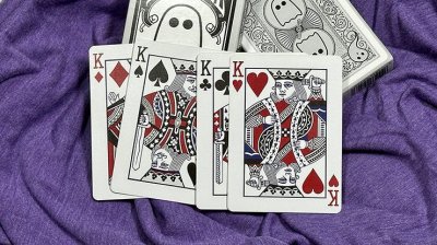 画像1: Bicycle Boo Back Playing Cards (Grey)