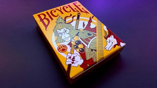 画像1: Bicycle Wukong Rebellion (Yellow) Playing Cards (1)