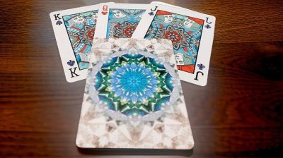 画像1: Bicycle Kaleidoscope Blue Playing Cards