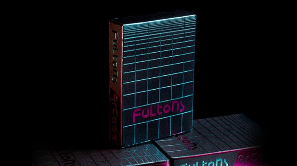 画像1: FULTONS Arcade TRON Edition Pink and Blue Foil Playing Cards (1)